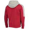 thumbnail image 4 of Men's Starter Cardinal/Black Arizona Cardinals Playoffs Color Block Full-Zip Hoodie, 4 of 5