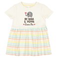 thumbnail image 3 of Inktastic Nana and Poppa Love Me Grandchild Elephant Girls Baby Dress, 3 of 5