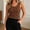 Brown, variant on Women's Round Neck Rose Floral Fleece Vest Thermal Sleeveless Layering Top Allover Rose Print Cozy Slim Fit for Autumn Winter Loungewear, Pajama Shirts for Women Gray L