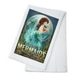 thumbnail image 1 of St. Augustine, Mermaids Drink for Free (100% Cotton Tea Towel, Decorative Hand Towel, Kitchen and Home), 1 of 3
