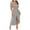 Gray, variant on Spring Dress for Women One Shoulder Tube Top Dress Casual Front Split Evening Dress Pleated Cocktail Party Dress
