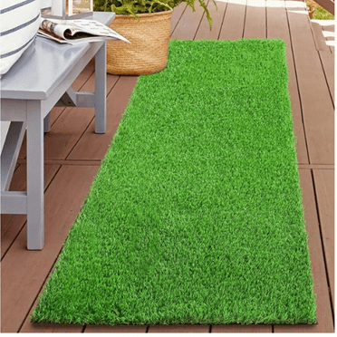 2FTX6FT Artificial Grass Runner Rug, Outdoor Realistic Pets Friendly Fake Grass Pads for Dogs Potty Patio, Balcony, 1" Pile Height