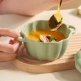 thumbnail image 4 of Estbridg Ceramic Pumpkin Bowl with Lid and Handle  Ceramic Ramekins Pumpkin Bowls for Soup Baking  Casserole Dish Individual Severing Pot  Stoneware  Oven Safe  10 FL Oz Capacity, 4 of 7