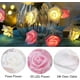 thumbnail image 5 of Guirnalda de luces rosas de 3 m, 20 LED a pilas, luces de hadas con flores rosas en blanco cálido, decoración romántica para el jardín, bodas, fiestas, San Valentín y Navidad (blanco-rosa), 5 of 5