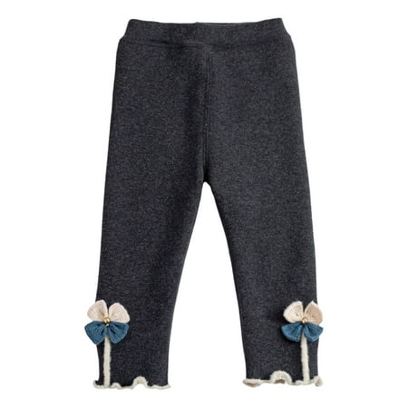 

Rovga Girls Trousers Winter Straight Leg Solid Color Sweatpants High Waist Casual Trousers Jogger Pant Fashion Relax Fit Going Out Clothings Grey 18-24 Months