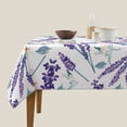 thumbnail image 3 of Wukai Lavender Flowers Waterproof Tablecloth for Kitchen Dining, Fits Square Tables for 2-4 Seats -60"x60", 3 of 7