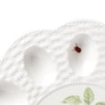 thumbnail image 2 of Lenox Butterfly Meadow Figural Floral Porcelain 11.75" x 11.75" Egg Serving Tray, 2 of 6