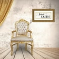 thumbnail image 3 of CAD Designs 14x8 Gold Ornate Wood Framed with Double Matting Museum Art Print Titled - Have Faith, 3 of 4