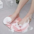 thumbnail image 2 of ExfoliatingShowerMassageBathroomNon-slipBathMatSiliconeBrushFootScrubberPadAccessories, 2 of 5