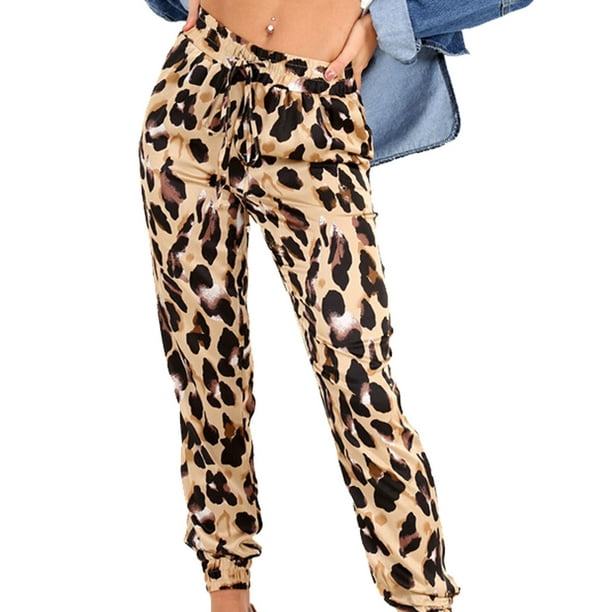 leopard jogger pants