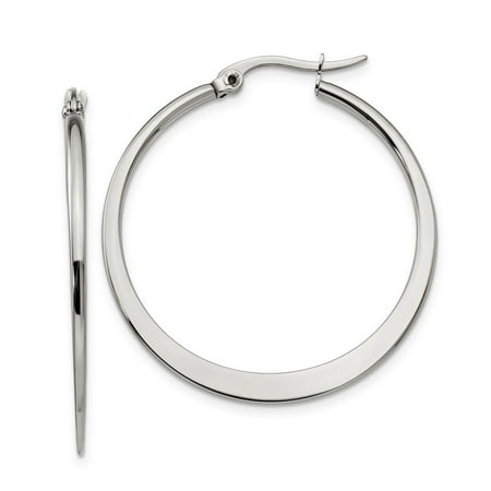 Chisel Stainless Steel Round Hoop Earrings MSRP $35