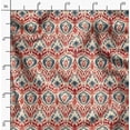 thumbnail image 2 of Soimoi White Fabric - By the Yard - 42 Inch Wide - Ikat Fabric - Elegant and Traditional Patterns for Stylish Creations Printed Fabric, 2 of 6