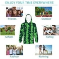 thumbnail image 5 of Lsque Green Stripes Of Watermelon Patten Youth Hoodie Sweatshirt Pullover with Kangaroo Pocket Boys and Girls Hoodie Warm Hoodie for Kids-Small, 5 of 6