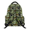 thumbnail image 2 of Uorisanigo School Backpack for Girls Ages 6-12, Breathable Daypack with Adjustable Shoulder Straps, Ideal for Preschool, Camping and Hiking Green Soccer Fish Camo, 2 of 7
