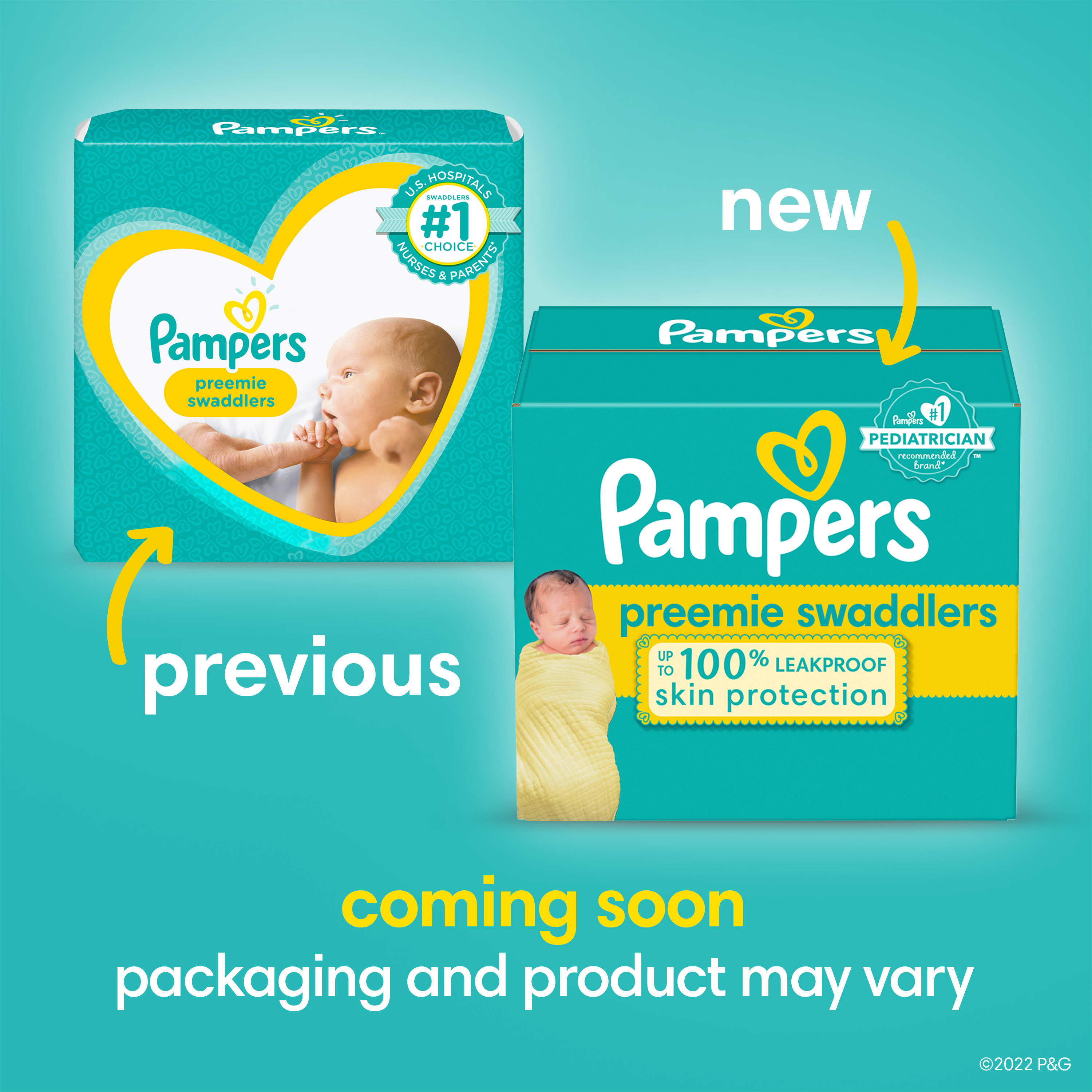 Pampers Swaddlers Diapers Size Preemie, 27 Count (Select for More Options) - image 3 of 12