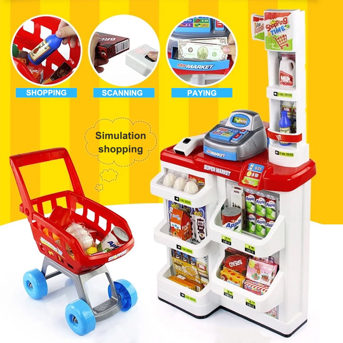 children's toy shopping carts