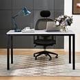 thumbnail image 2 of SOGES 55 inches Large Office Desk Writing Desk, White & Black, 2 of 6