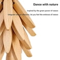 thumbnail image 4 of Wooden Trivets for Hot Dishes Tree Shape Trivet Set Coaster for Teapot Hot Pots, 4 of 4