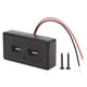 thumbnail image 2 of Panel de toma de corriente USB ANGGREK negro ABS impermeable Universal, 2 of 8
