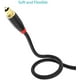 Câble Audio Optique Numérique Toslink Cable - [24K Plaqué Or, Ultra-Durable] Syncwire Fibre Optique Mâle à Câble Mâle – image 4 sur 5