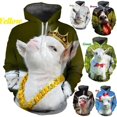 thumbnail image 2 of Sudadera con capucha con estampado de ovejas divertidas y personalidad para hombre, moda informal, unisex, estampado 3D de animales, sudaderas gráficas, tops, 2 of 5