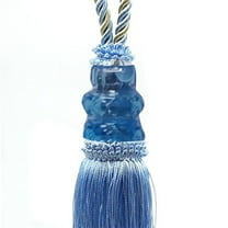 FNGZ Clearance!Curtain Clearance Crystal Beaded Tassels Tieback Curtain Cord Home Textiles Window Treatments Sky Blue