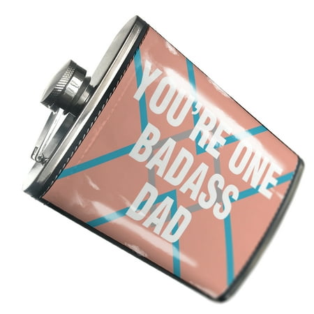 

NEONBLOND Flask You re One Badass Dad Father s Day Bold Coral Design