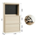 thumbnail image 2 of Danolapsi Shoe Cabinet with 2 Flip Drawers,Entryway Shoe Storage with Pegboard,Wooden Shoe Organizer Cabinet Entryway Cabinet,Hidden Shoe Rack Freestanding Shoe Storage for Hallway,Living Room, 2 of 6