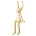 thumbnail image 4 of Estatua de conejo sentado de cerámica, decoración de estante, decoración de estante de café, decoración bonita con patas largas para mostrador, hogar, Pequeño, 4 of 8
