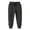 a-Black10421, variant on FINALGANG Boys Kids Solid Color Jogger Pants Elastic Waist Drawstring Casual Tapered Trousers With Side Pockets For Outdoor Daily Wear Black 6-7 Years