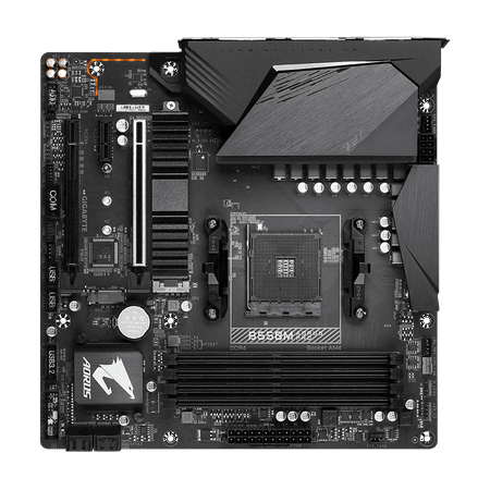 GIGABYTE - B550M AORUS PRO AM4 USB 3.2 AMD Motherboard - Micro ATX - Black