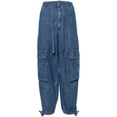 thumbnail image 2 of Isabel Marant Étoile Women's Indigo Blue Cotton Washed Denim Blue Sizes IT 32-56, 2 of 6