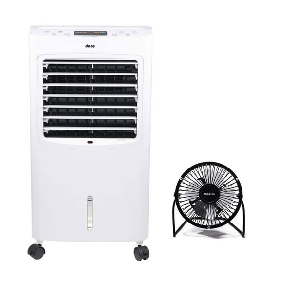 COMBO CLIMATIZADOR FRIO CALOR + VENTILADOR 10CM Genérico Megaluz F500VL01 Plegable 4 Aspas 42"