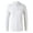 White, variant on Men's Cotton Casual Comfortable Long Sleeved Lapel Button Solid Color Self-cultivation Shirt Blue 8(L)