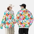 thumbnail image 3 of KLL Colorful Air Balloons Print Men's Women’s UPF 50+ Sun Protection Outdoor Hoodie Jacket Long Sleeve Fishing Hiking Performance Shirt-Small, 3 of 6