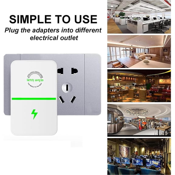 Pro Power Saver Stop Watt Energy Saving Device, Household Power Saver, Stopwatt Energy Saving Plug in Devices- for Household Stable Voltage High Efficiency Energy Savers 90V-250V