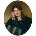 thumbnail image 2 of Heinrich von Angeli 20x24 Black Ornate Framed Double Matted Museum Art Print Titled: Berta Preiss (1864), 2 of 5