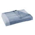 thumbnail image 3 of Better Homes & Gardens Woven Chenille Colorblock Throw Blanket, Blue Silver ,Oversize Throw, 3 of 6