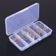 thumbnail image 5 of 50 unids/caja anzuelo de pesca anzuelo triple afilado 5 tamaños 2/4/6/8/10 aparejos de anzuelo plateado, 5 of 10
