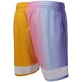 thumbnail image 3 of Men's Mitchell & Ness x Uninterrupted White/Yellow New York Nets Hardwood Classics Swingman Shorts, 3 of 3