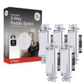 thumbnail image 1 of Interruptor basculante Grounding Paddle, paquete de 5 unidades, 3 vías, 15 A, GE, blanco, 1 of 5