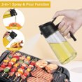 thumbnail image 4 of Pulverizador Aceite Mister Cooking Oil Spray Frasco Vidrio + 2 Cepillos 470ml/16oz, 4 of 9