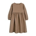 thumbnail image 1 of Landzoo One Robe d'Été à Manches Longues pour Enfants, Couleur Unie, Décontractée, Mode, Mignonne, 1 of 4