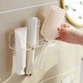 thumbnail image 2 of Hyasfey Wall Mounted Acrylic Comb Rack Organizer Easy Installation Space-Saving Design Hair Tool Organizer Wall Mounted Hair Comb Holder, 2 of 7