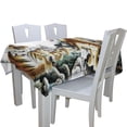 thumbnail image 2 of EREHome Five Tiger Report Good News Tablecloth 52x70 inches, 2 of 4