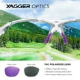 thumbnail image 4 of Xagger Polarized Lightweight UV400 Wrap Around Sport Sunglasses for Men Women Baseball Softball Running Glasses, 4 of 6