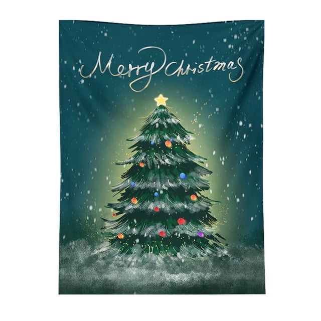 Birdeem Christmas Decoration Hanging Cloth Party Holiday Christmas Tree Background Cloth Gift