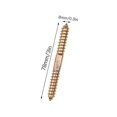 thumbnail image 3 of 10 Pack 80 * 8mm Threaded Self Tapping Connector Wood Bolt for Furniture Fixing, 3 of 4