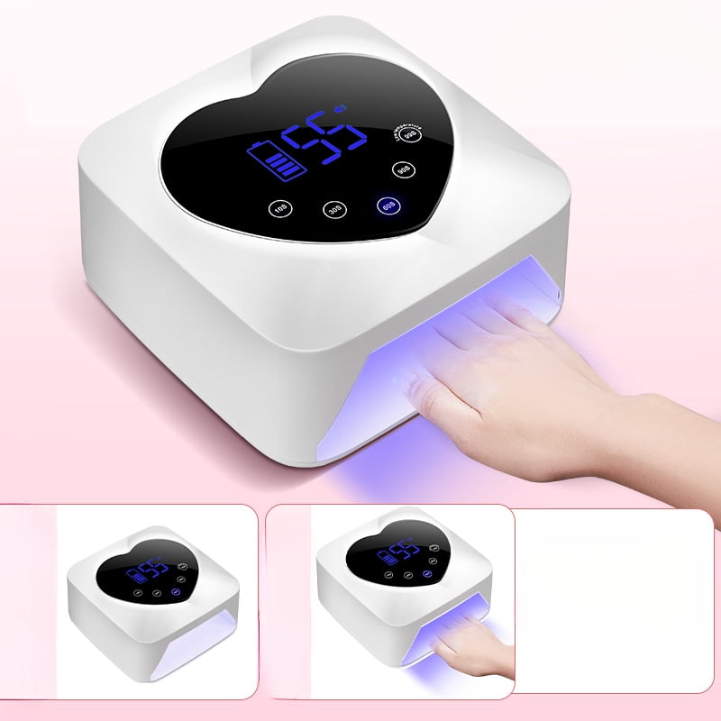 X20 Diamond-Embedded High-Power Nails Phototherapy Lamp Quick-Drying Nail Baking Gel Phototherapy Lamp 5-Speed Timing UV/LED Nail Lamp