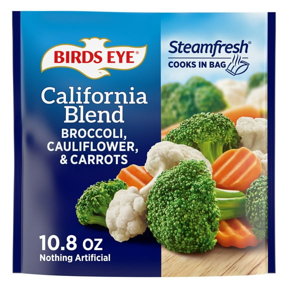 Birds Eye Steamfresh Carrots, Broccoli and Cauliflower, Frozen Vegetables, 10.8 oz. Bag